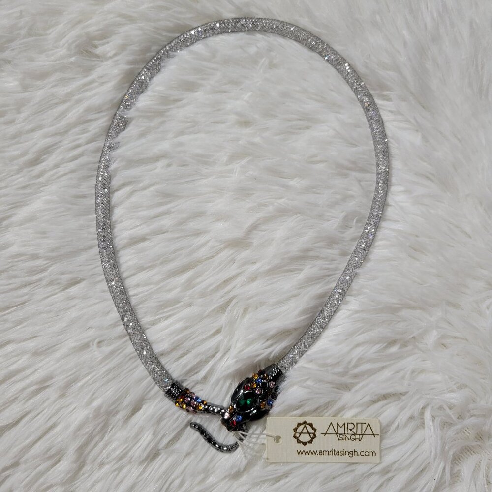 Amrita Singh Snake Mesh Necklace